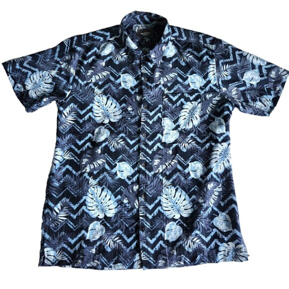 Hawaiian Tropical Shirt Men's Large Short Sleeve Button Up Shirt - Picture 1 of 10